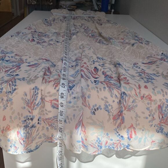 BCBGMAXAZRIA Elle Strapless Floral Print and Lace Gown Size 4 - Picture 16 of 16